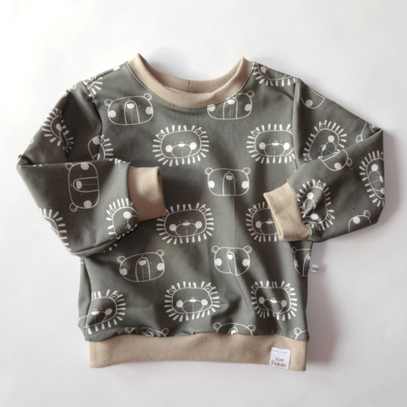 Sweater little lion cocos handgenähter pulls für kinder aus jersey oder sommersweat