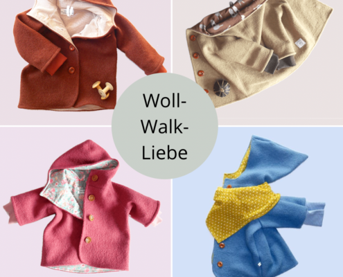 handgenähte Wollwalkkleidung wollwalkjacken wollwalkoveralls für Mädchen und Jungen